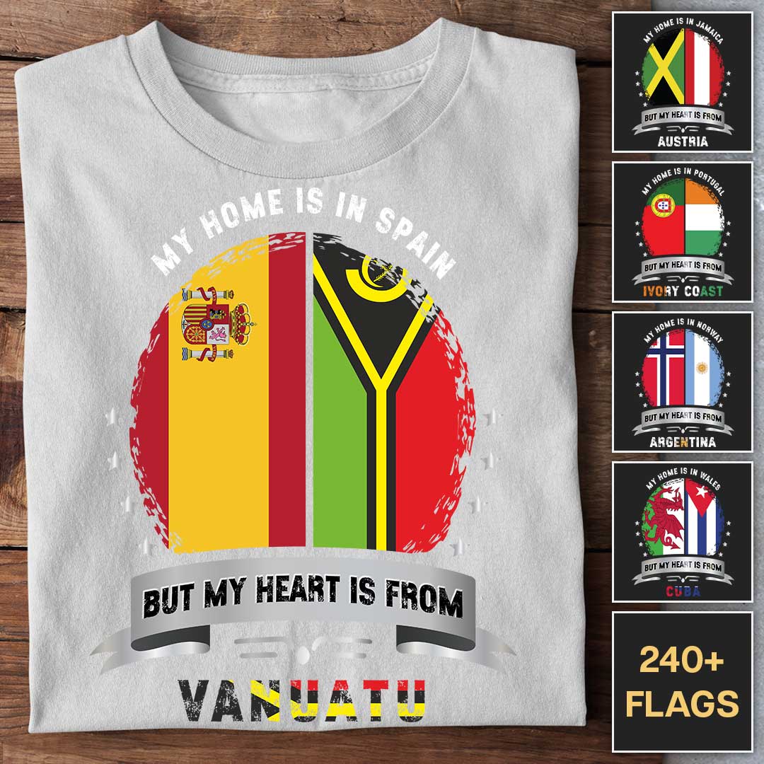 But My Heart Is From - Customizable T-Shirt