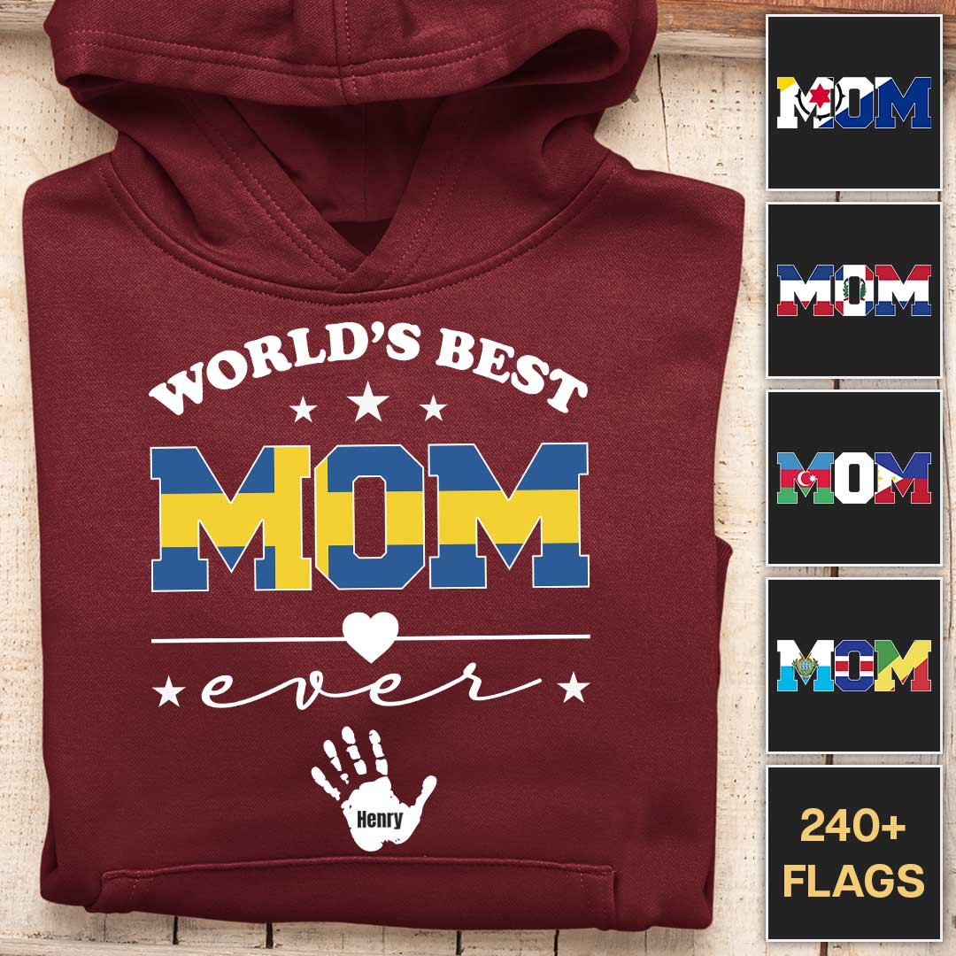 Verdens beste mamma - Tilpassbar hettegenser