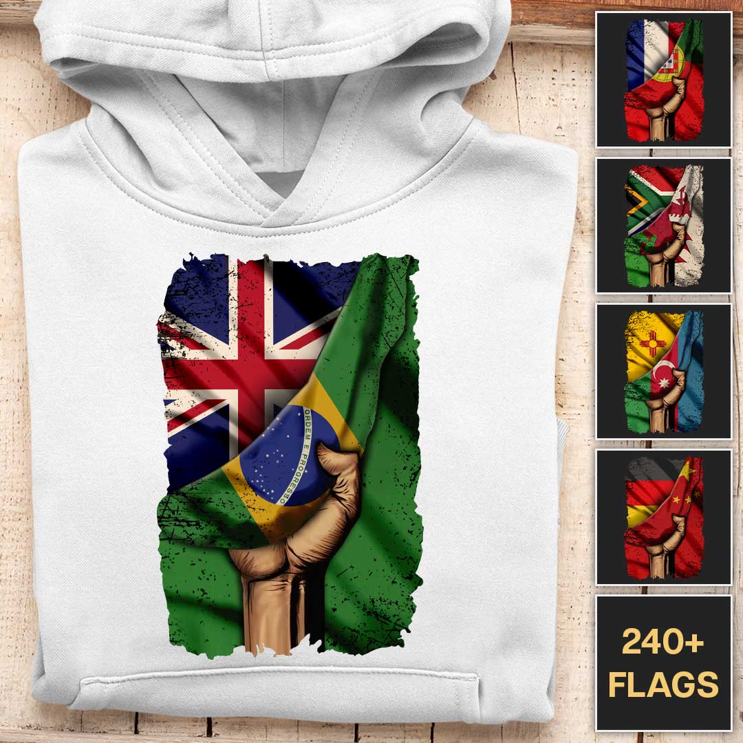 Pulled Down Flag - Customizable Hoodie