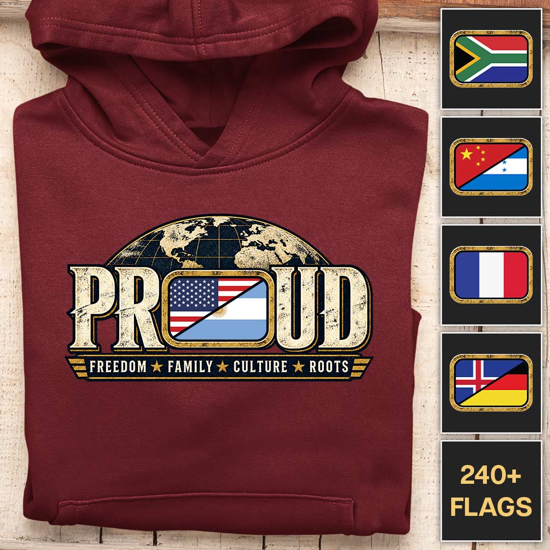 Orgullo por tus orígenes - Sudadera personalizable