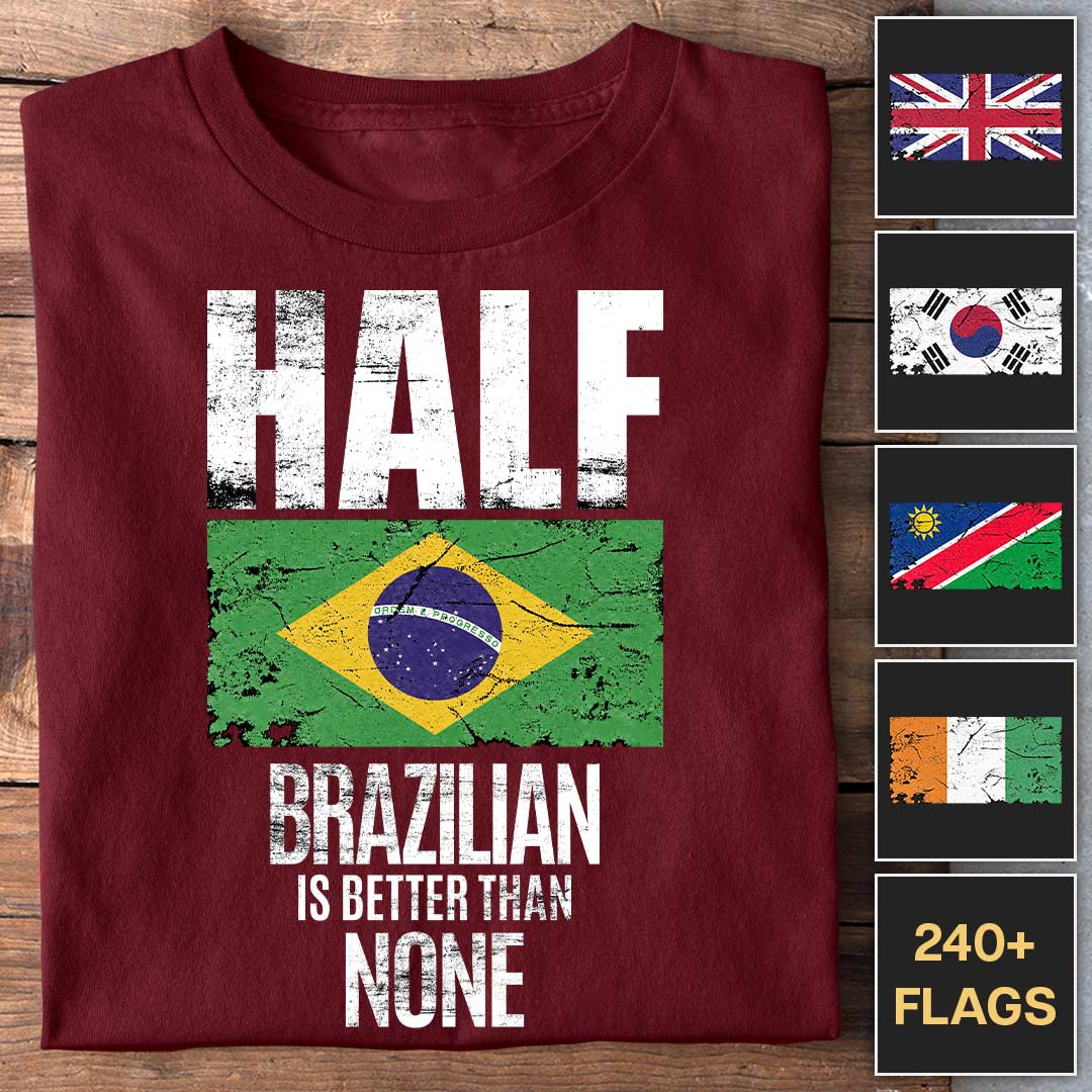 Half is beter dan niets - Personaliseerbaar T-shirt