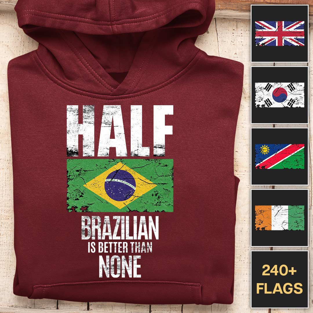 Half Is Better Than None - Customizable Hoodie