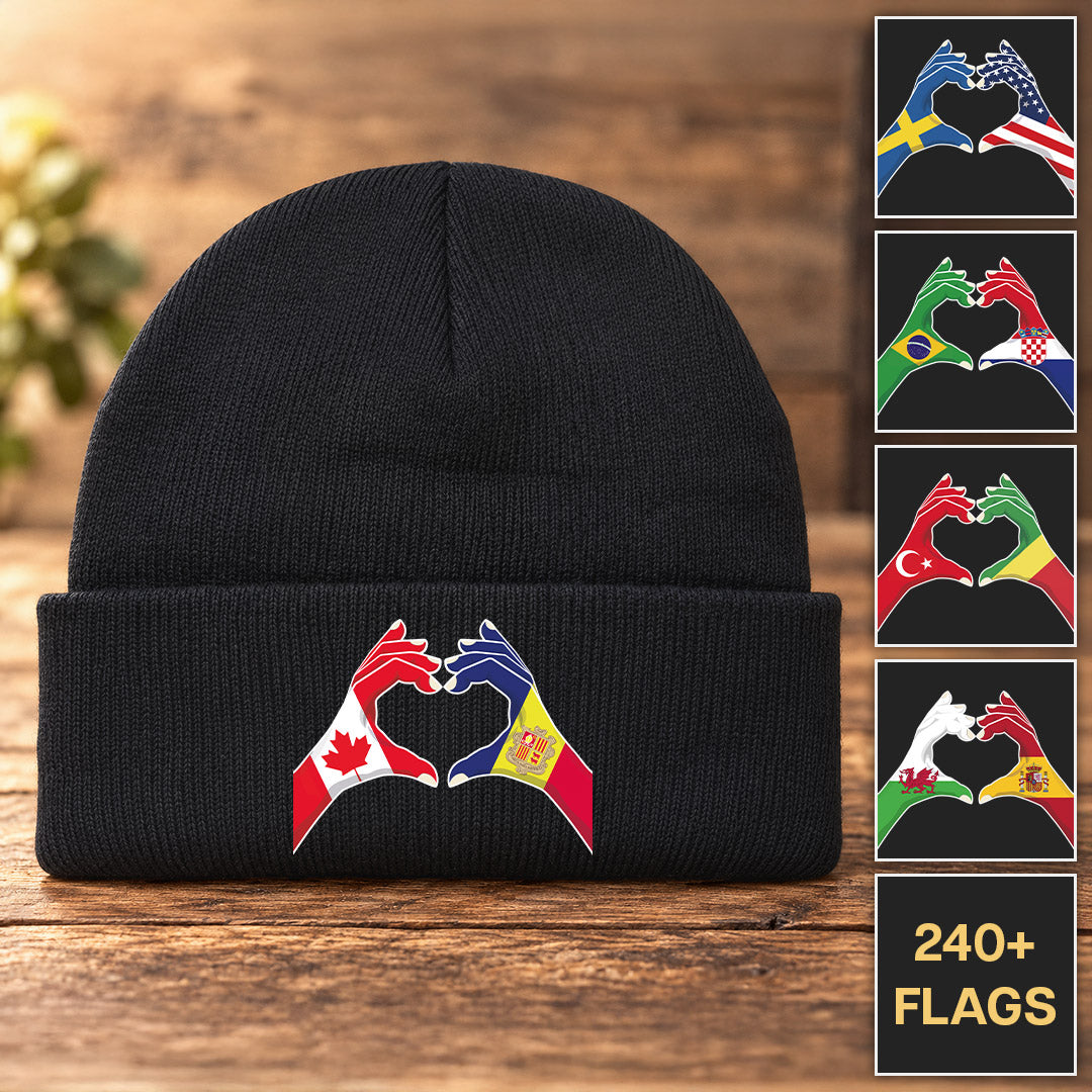 Heart of Two Hands - Customizable Beanie