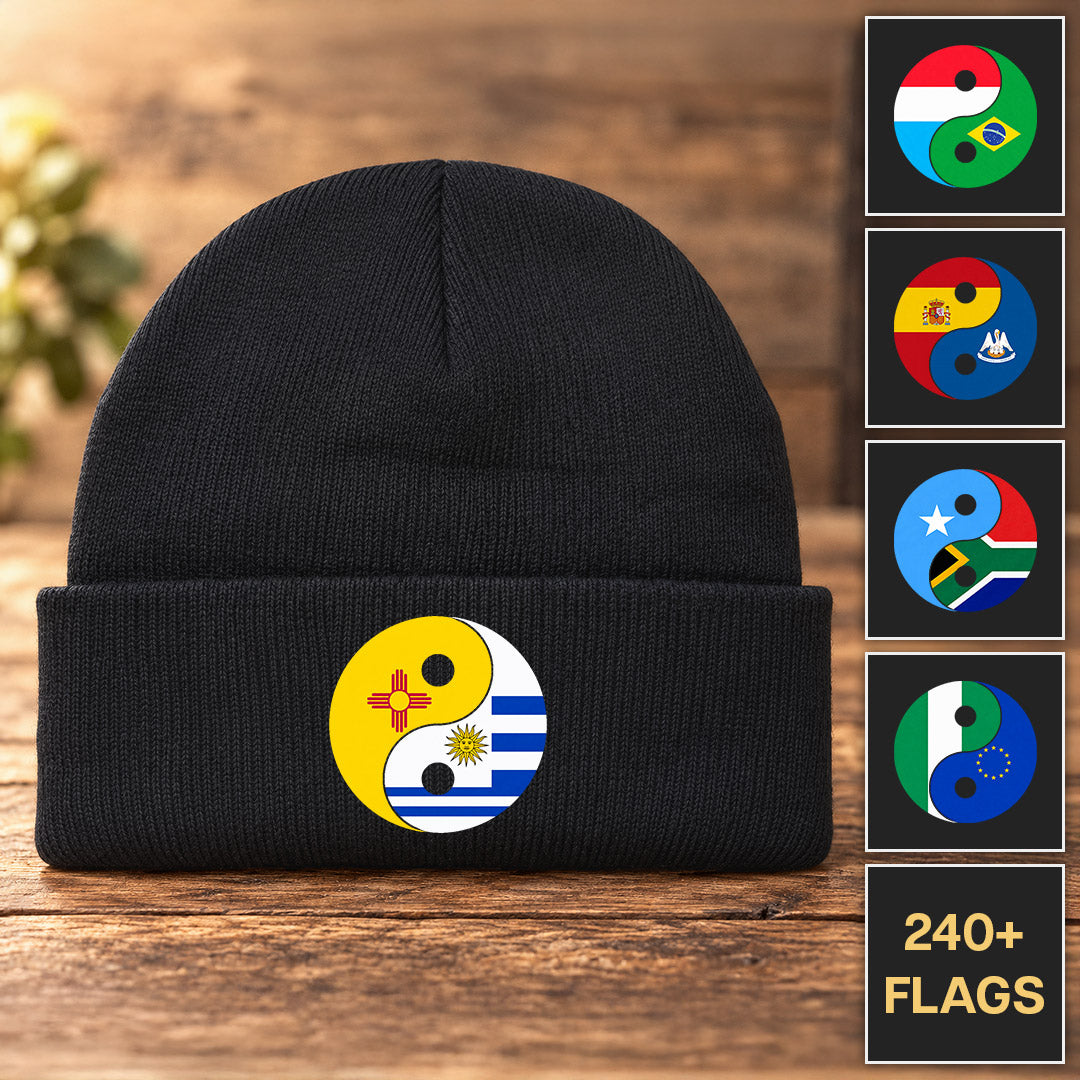 Yin Yang Flags - Customizable Beanie