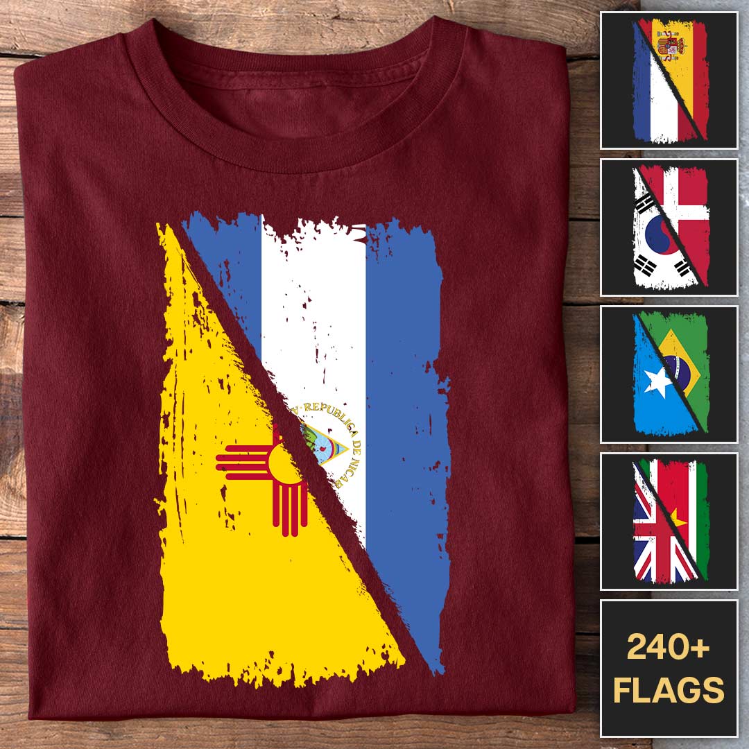 Mixed Hanging Flags - Customizable T-Shirt