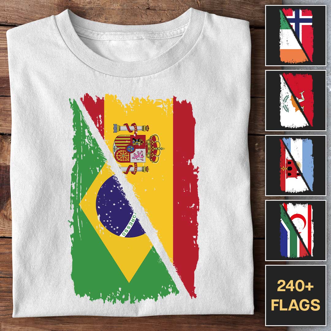 Mixed Hanging Flags - Customizable T-Shirt