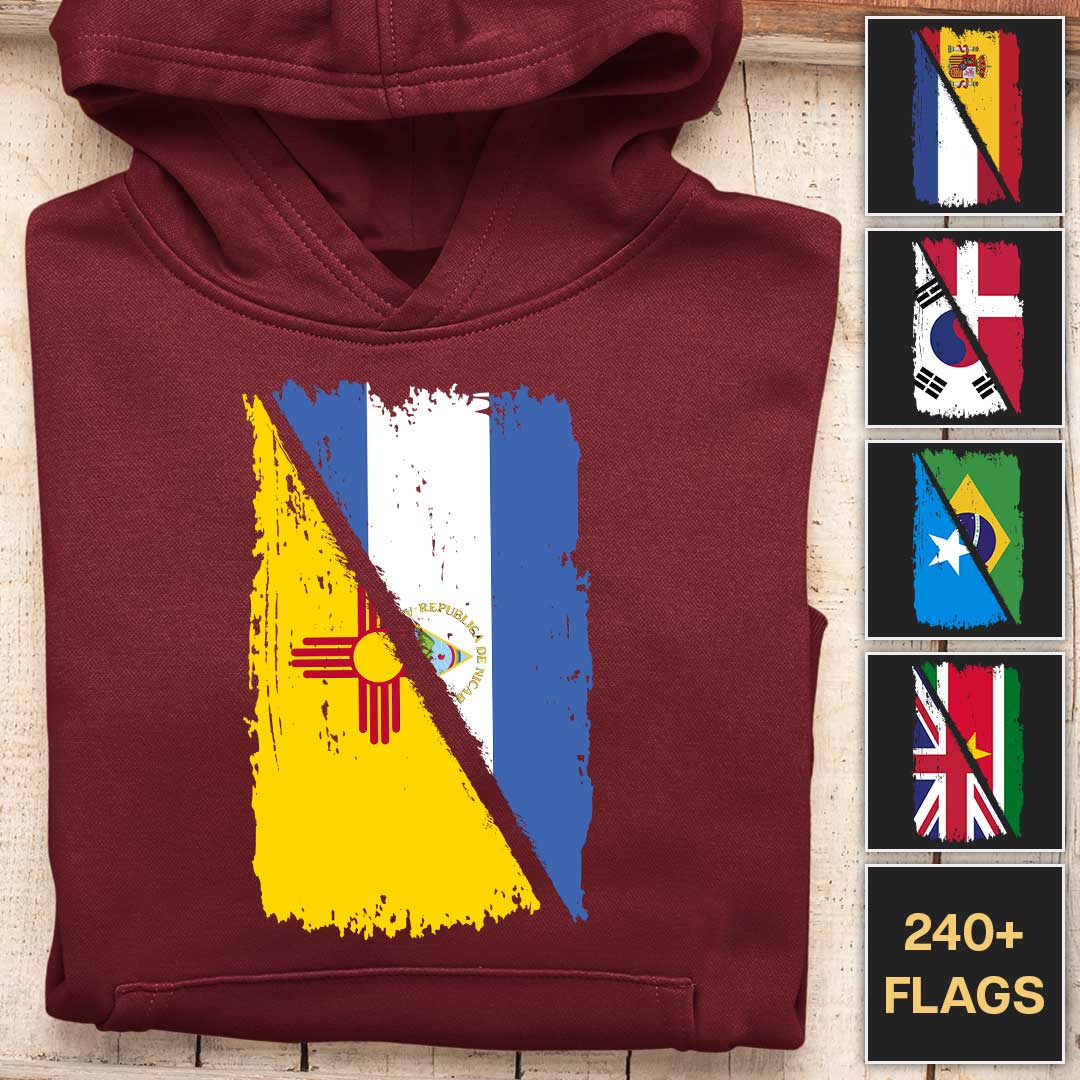 Mixed Hanging Flags - Customizable Hoodie