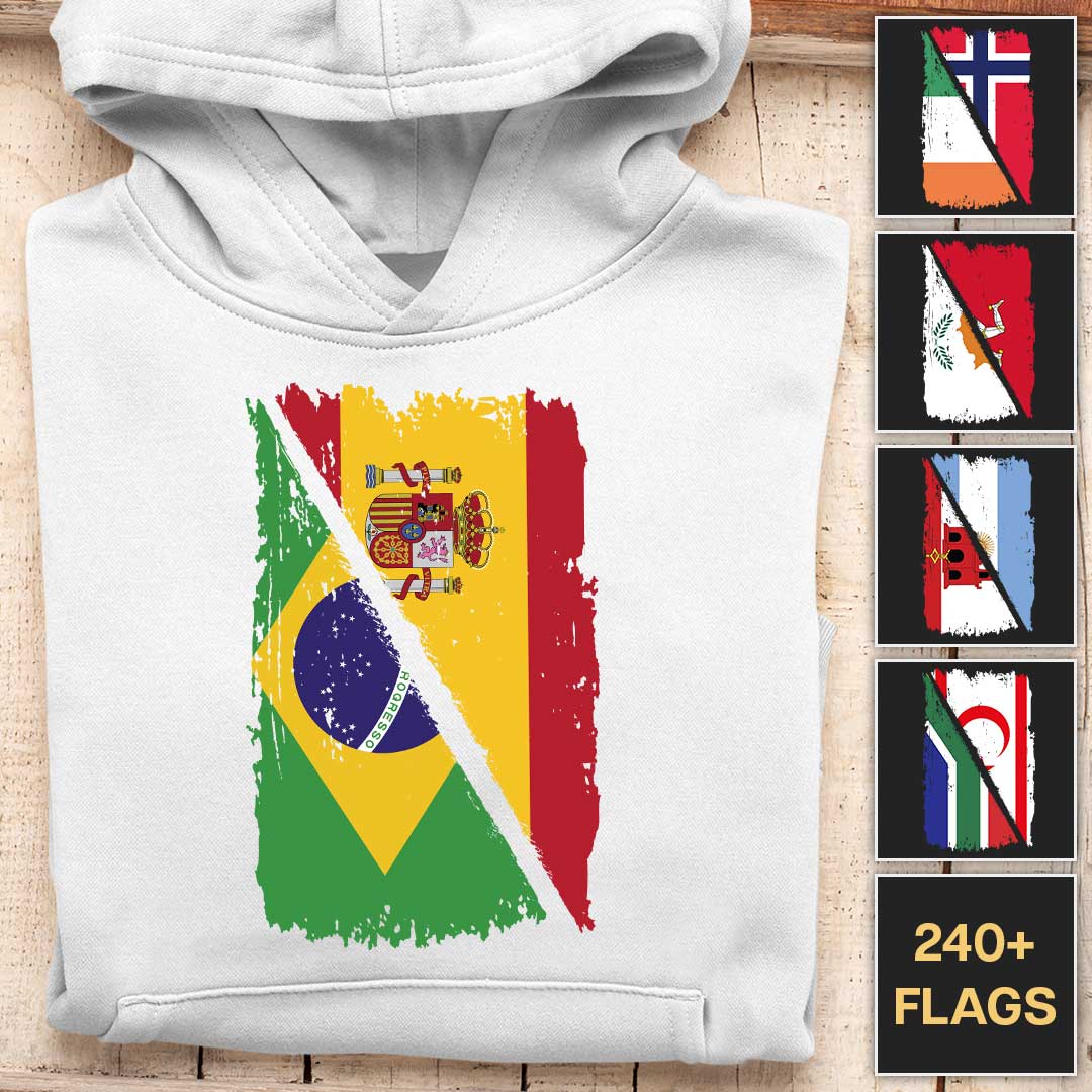 Mixed Hanging Flags - Customizable Hoodie