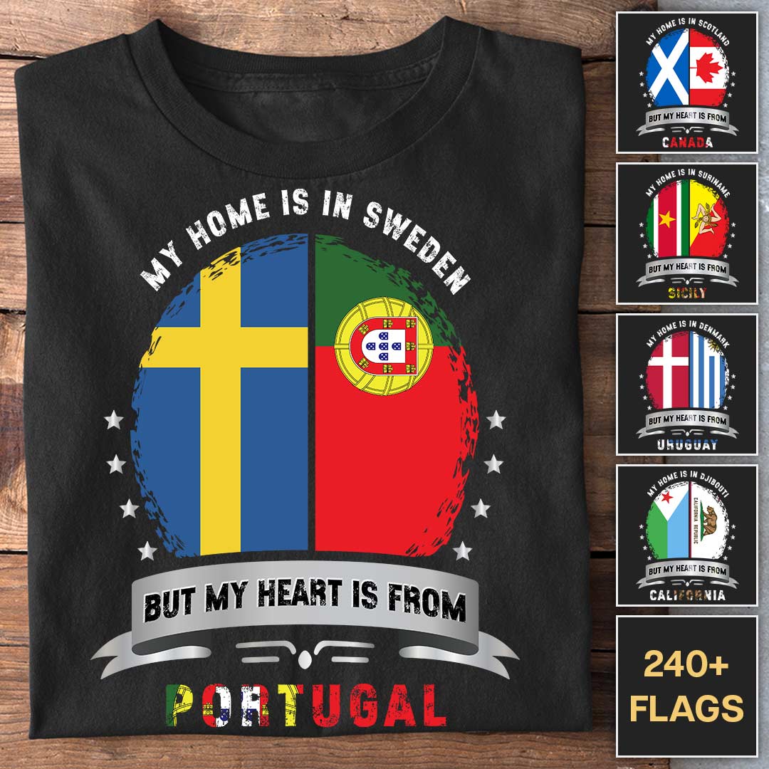 But My Heart Is From - Customizable T-Shirt