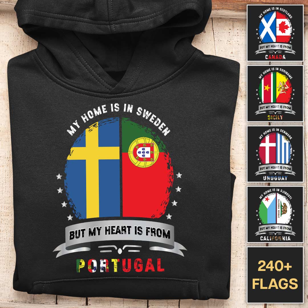 But My Heart Is from - Customizable Hoodie