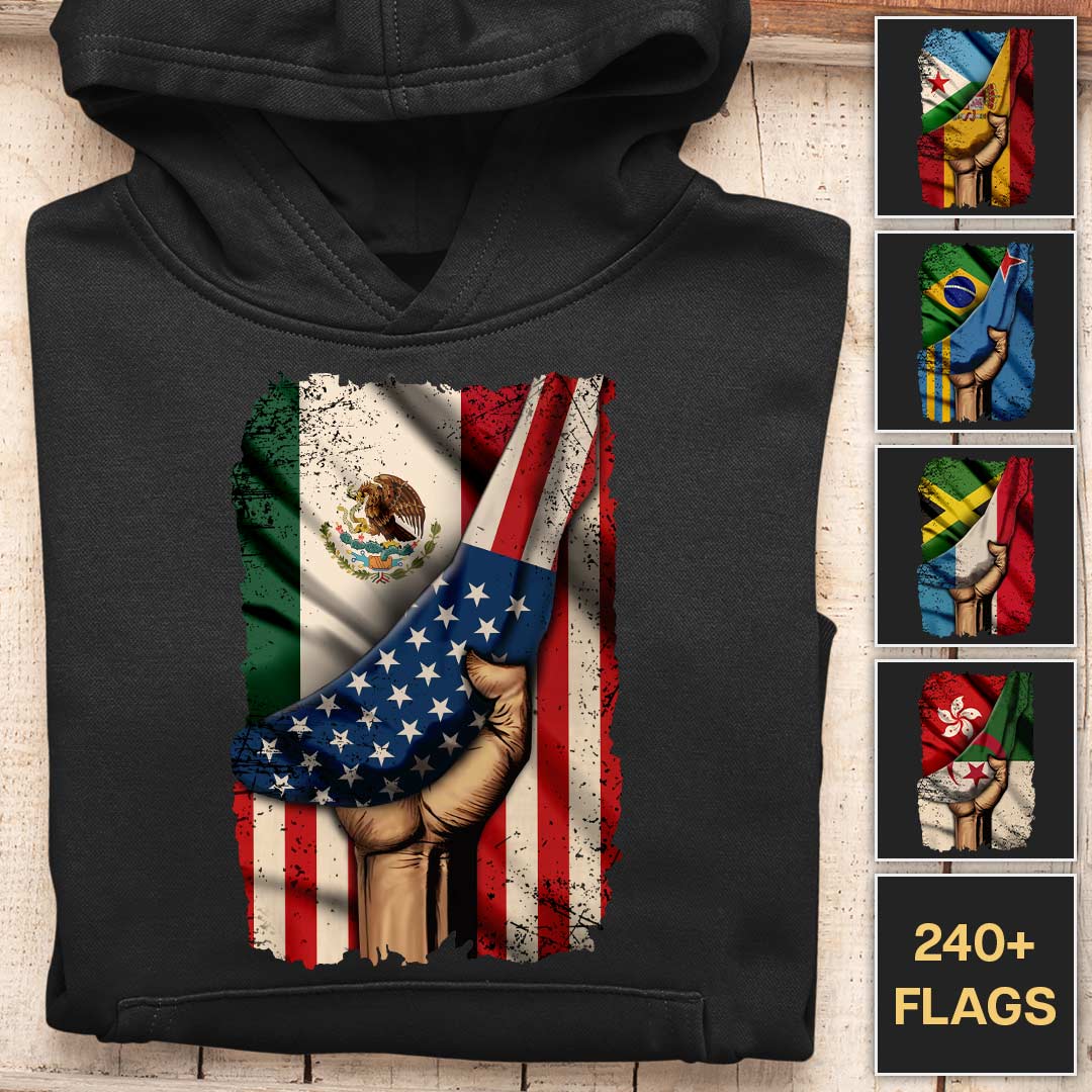Pulled Down Flag - Customizable Hoodie