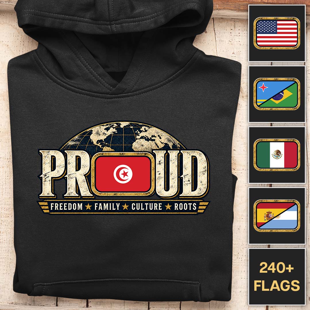 Fier de tes origines - Hoodie personnalisable