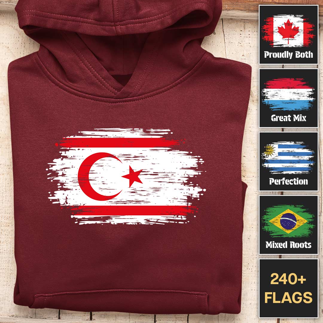 Brush Style Flags - Customizable Hoodie