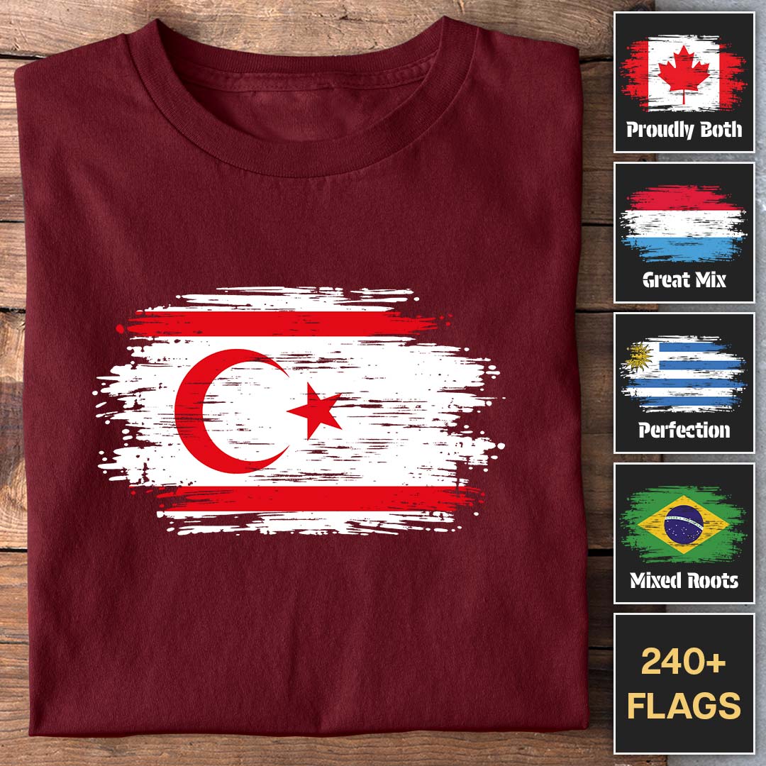 Brush Style Flags - Customizable T-shirt