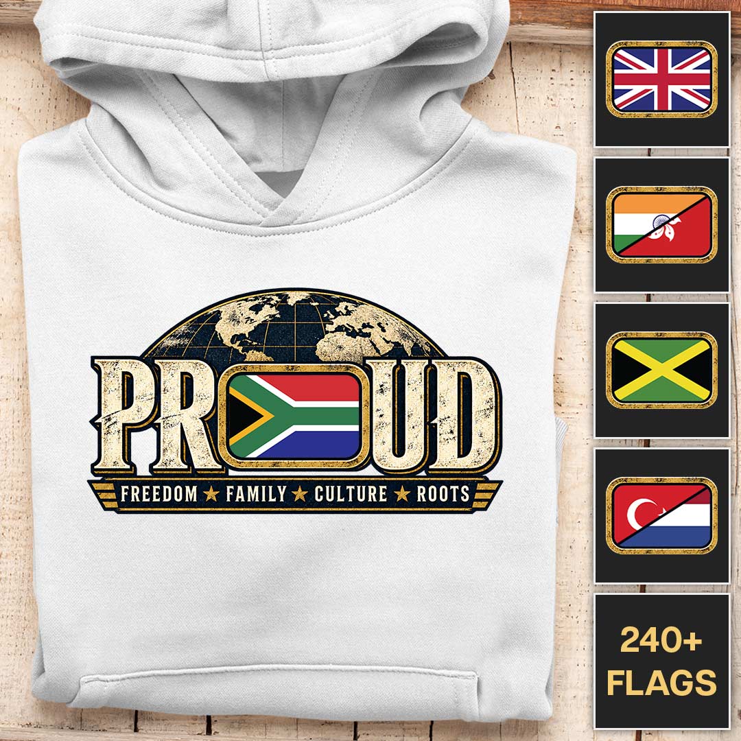 Fier de tes origines - Hoodie personnalisable