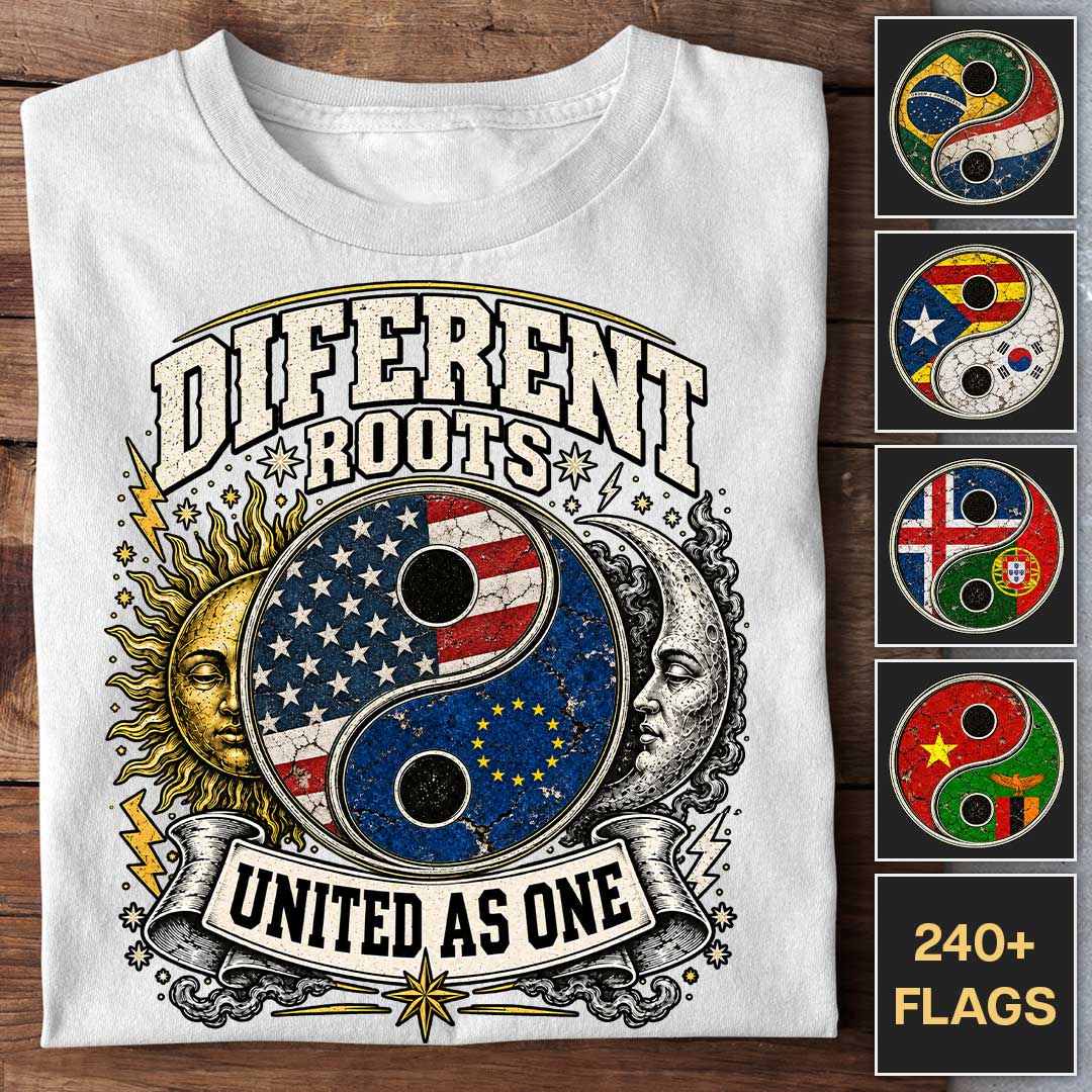 25 Yin Yang Flags - Customizable T-shirt