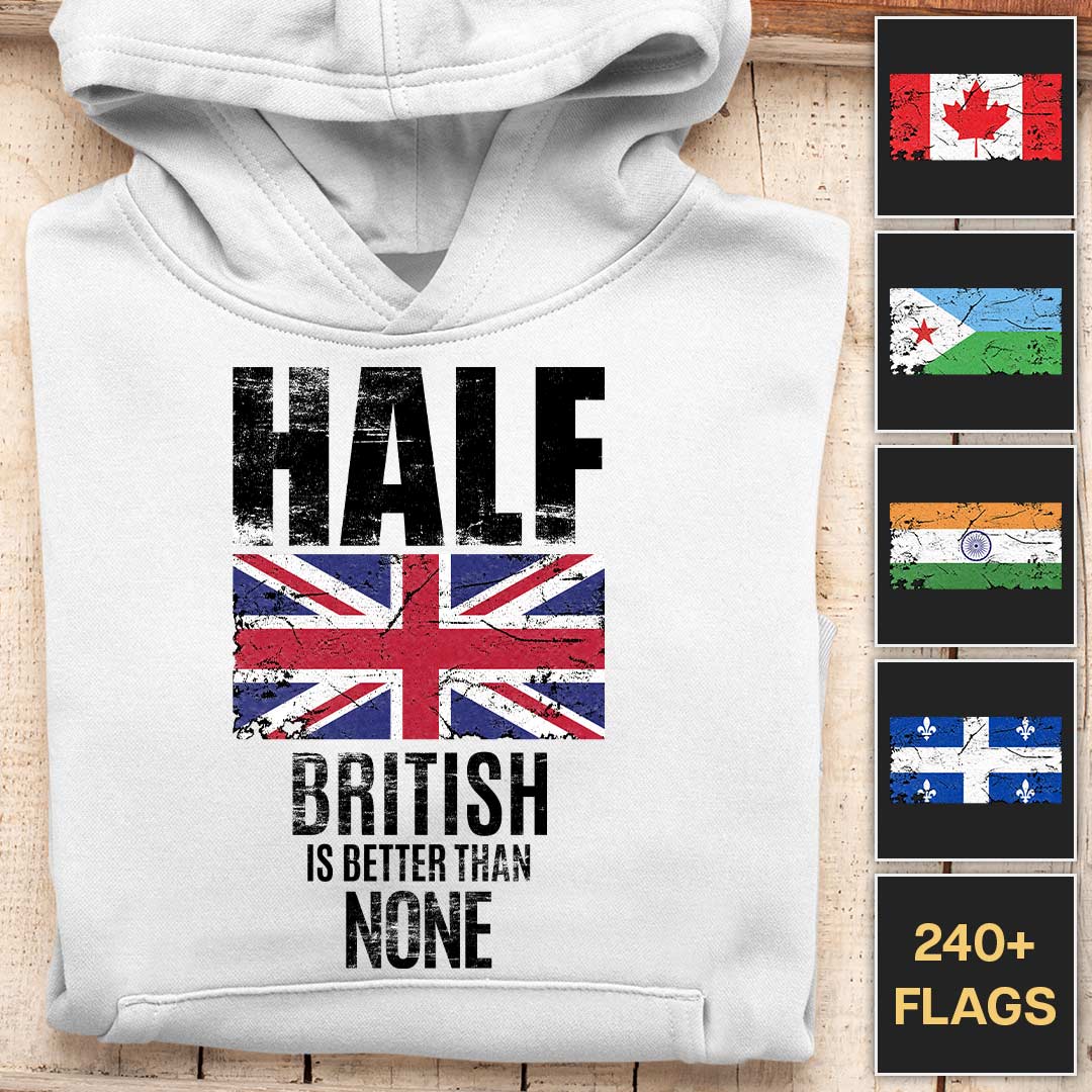 Half Is Better Than None - Customizable Hoodie