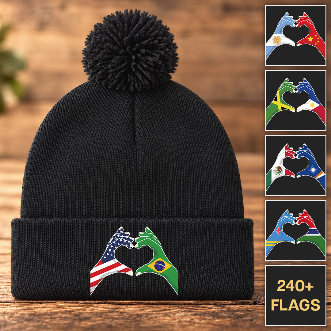 Heart of Two Hands - Customizable Beanie