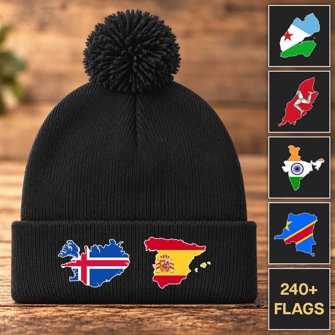 Flaggen in Länderform - Personalisierbare Mütze